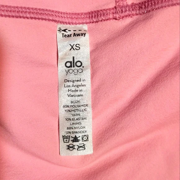 ALO Yoga High Waist Glitter Biker Shorts - Picture 5 of 7